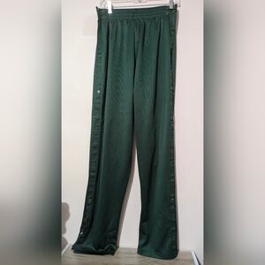 Green Tearaway Track Pants Alleson Athletic Adult Size M EUC Grown-ish Snaps 90s